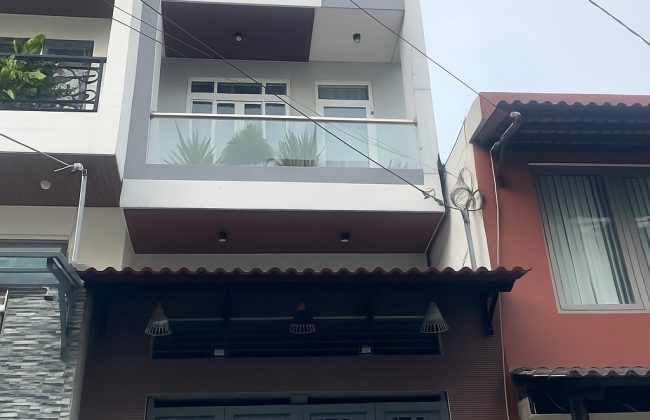 Bán nhà đường số 21, phường Thông Tây Hội (P8 Gò Vấp), 4,1m x 14,25m, 60m2, nở hậu, hẻm xe hơi, gần chợ, trường học